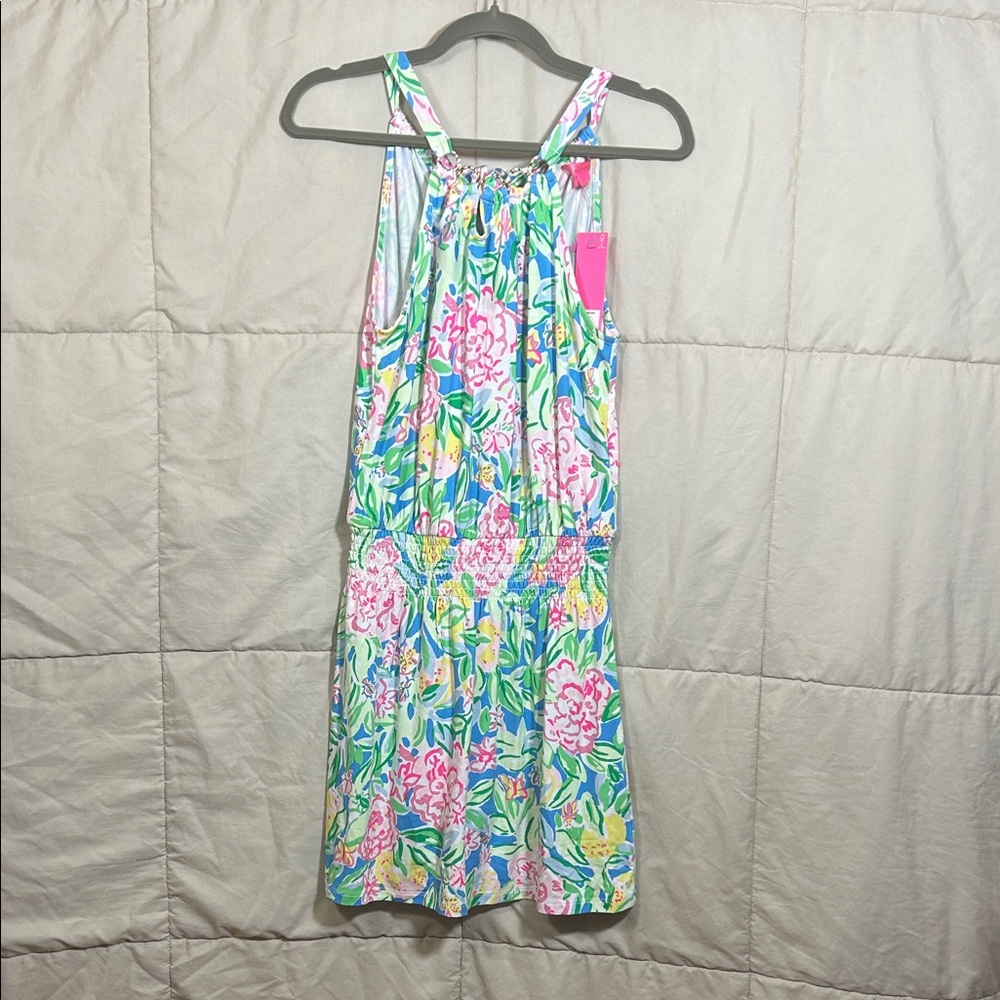 Lilly Pulitzer Floral Mini Dress - Pink, Green, Blue